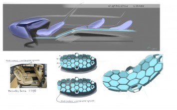 HALO Aero Sleigh Interior Design Sketch