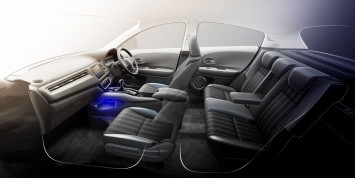 Honda HR-V - Interior Design Sketch Render