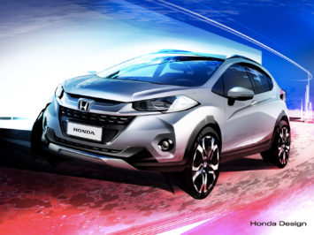 Honda WR V Design Sketch Render