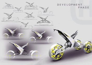 Husqvarna Alpha Trike Concept Design Sketches