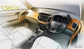 Hyundai Creta - Interior Design Sketch