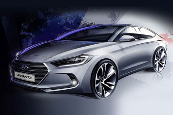 Hyundai Elantra Design Sketch