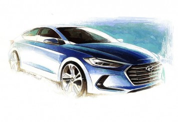 Hyundai Elantra Design Sketch