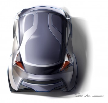 Hyundai HND 4 Blue Will Concept Design Sketch