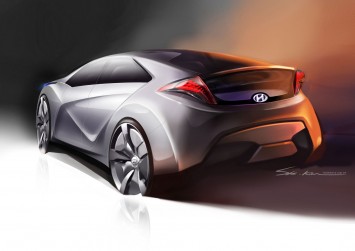 Hyundai HND 4 Blue Will Concept Design Sketch