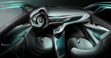 Hyundai i flow Concept Interior Design Sketch