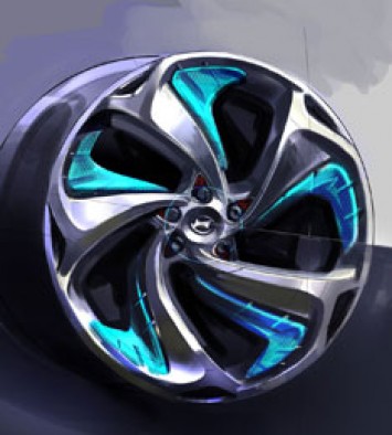 Hyundai i flow Concept Wheel Design Sketch