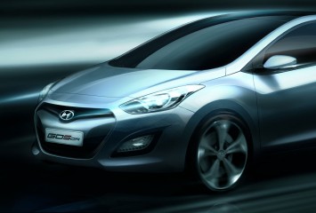 Hyundai i30 design sketch