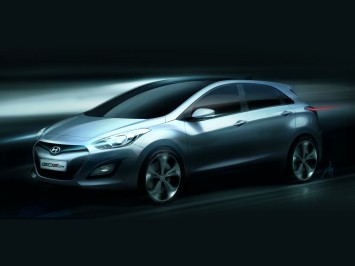 Hyundai i30 design sketch