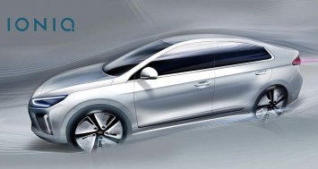 Hyundai Ioniq Concept Design Sketch render