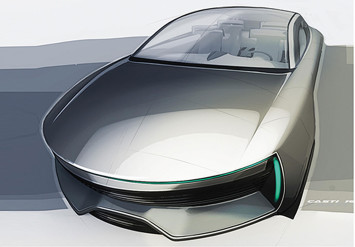 IAAD Pininfarina Molly Concept - Design Sketch Render