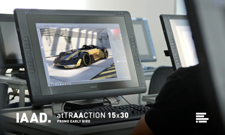 IAAD. atTRAACTION 15x30 Multimedia lab Car Rendering