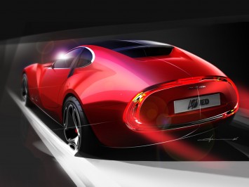 IED Cisitalia 202 E Concept Design Sketch