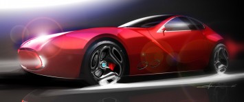 IED Cisitalia 202 E Concept Design Sketch