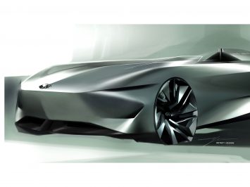 Infiniti Prototype 10 Concept Design Sketch Detail