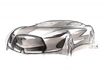 Infiniti Q Inspiration Concept Design Sketch