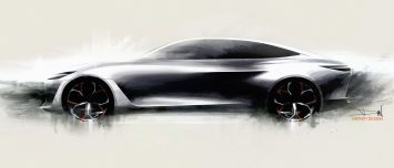 Infiniti Q Inspiration Concept Design Sketch Render