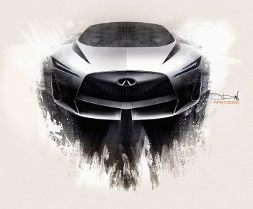 Infiniti Q Inspiration Concept Design Sketch Render