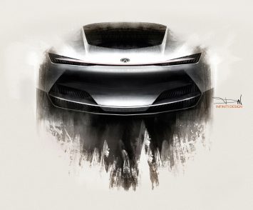 Infiniti Q Inspiration Concept Design Sketch Render