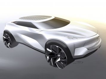 Infiniti QX Inspiration Concept Design Sketch Render