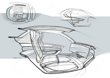 Italdesign Pop.Up Next . Interior Design Sketch