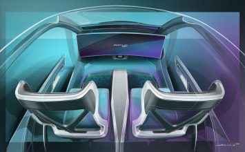 Italdesign Pop.Up Next Interior Design Sketch Render