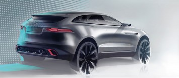 Jaguar C-X17 Concept design Sketch