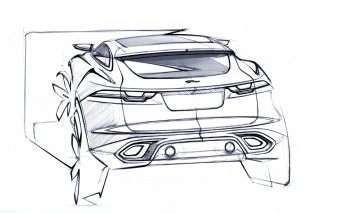 Jaguar C-X17 Concept design Sketch