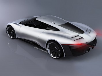 Jaguar C-X75 Concept Design Sketch