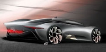 Jaguar C X75 Concept Design Sketch