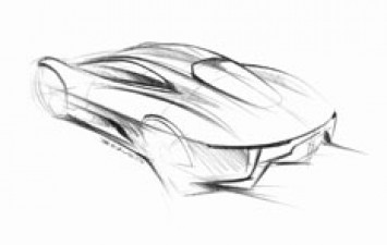 Jaguar C X75 Concept Design Sketch