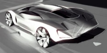 Jaguar C X75 Concept Design Sketch