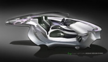 Jaguar C X75 Concept Interior Design Sketch