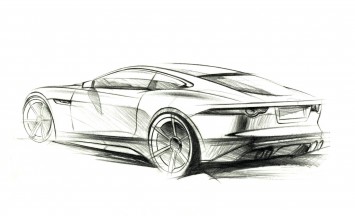 Jaguar F Type Coupe Design Sketch