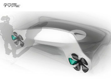 Jaguar Future Type Concept Design Sketch