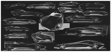 Jaguar XK-I Concept Design Sketches