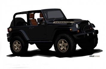 Jeep Wrangler Renegade Concept Design Sketch