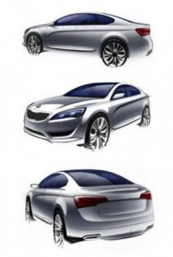 Kia Cadenza Design Sketch