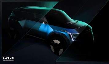 Kia Concept EV9 Exterior Design Sketch Render