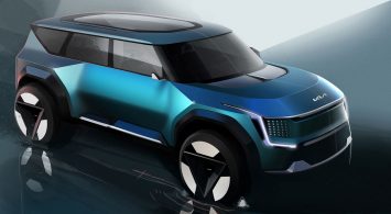 Kia Concept EV9 Exterior Design Sketch Render