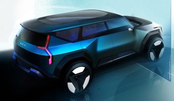 Kia Concept EV9 Exterior Design Sketch Render