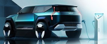 Kia Concept EV9 Exterior Design Sketch Render