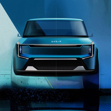 Kia Concept EV9 Exterior Design Sketch Render