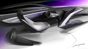 Kia Futuron Concept Interior Design Sketch