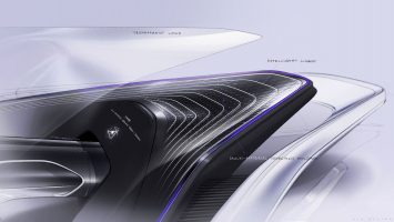 Kia Futuron Concept Interior Design Sketch Detail