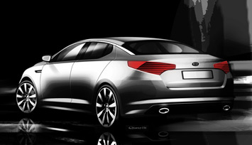 Kia Optima Magentis Design Sketch