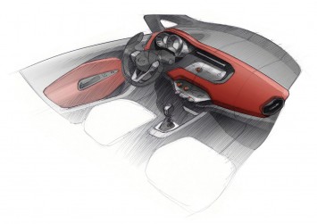 Kia Rio Interior Design Sketch