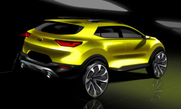 Kia Stonic Design Sketch Render