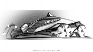 Koenigsegg Prestera Concept by Richard Stark - Design Sketch