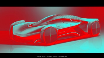 Koenigsegg Prestera Concept by Richard Stark - Design Sketch